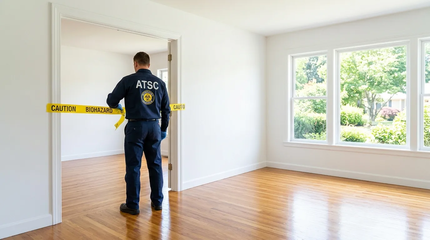 Certified biohazard cleanup crew performing Trauma Scene Cleanup in Gwynn Oak